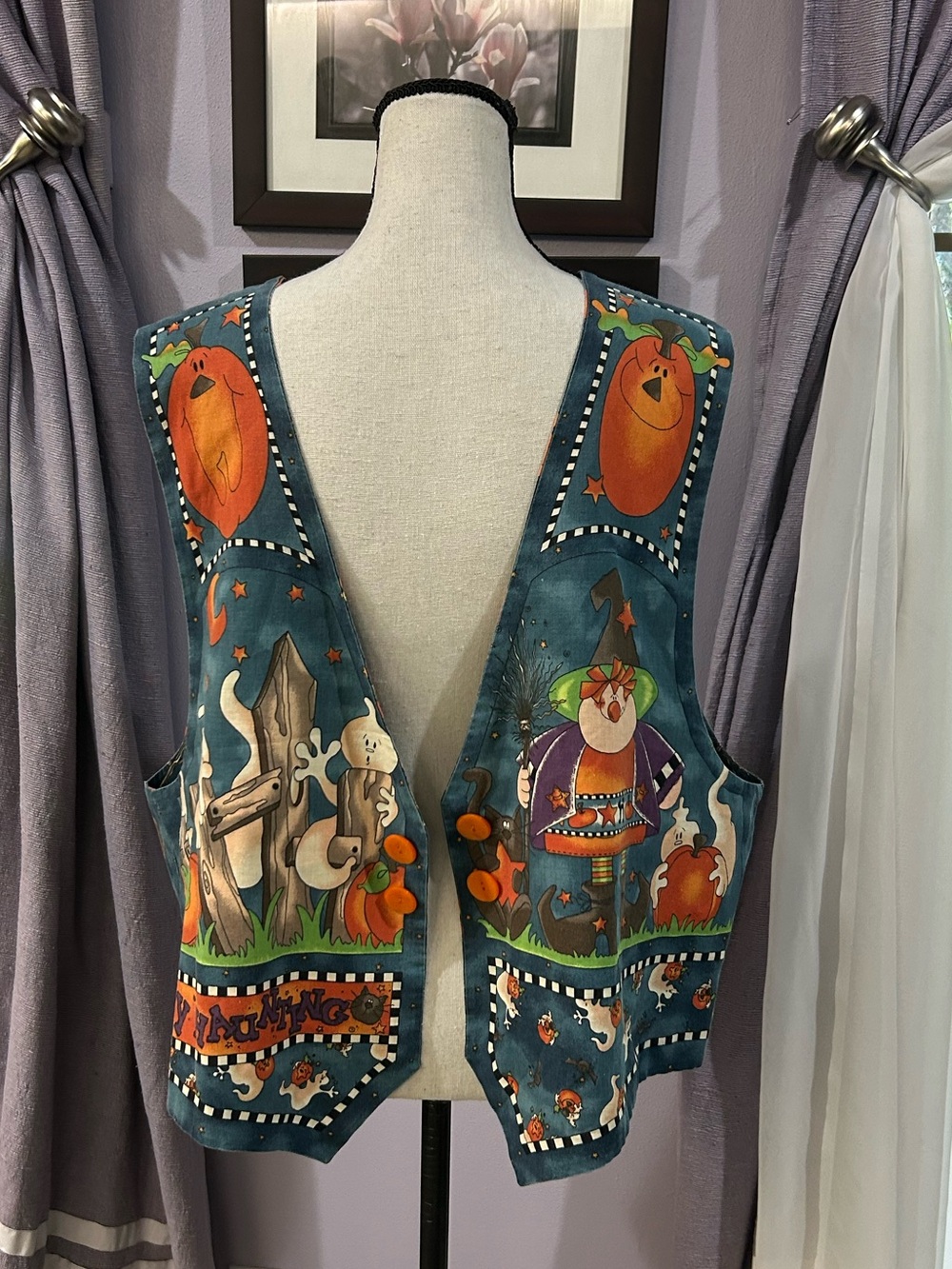 Vintage Handmade Halloween Vest
